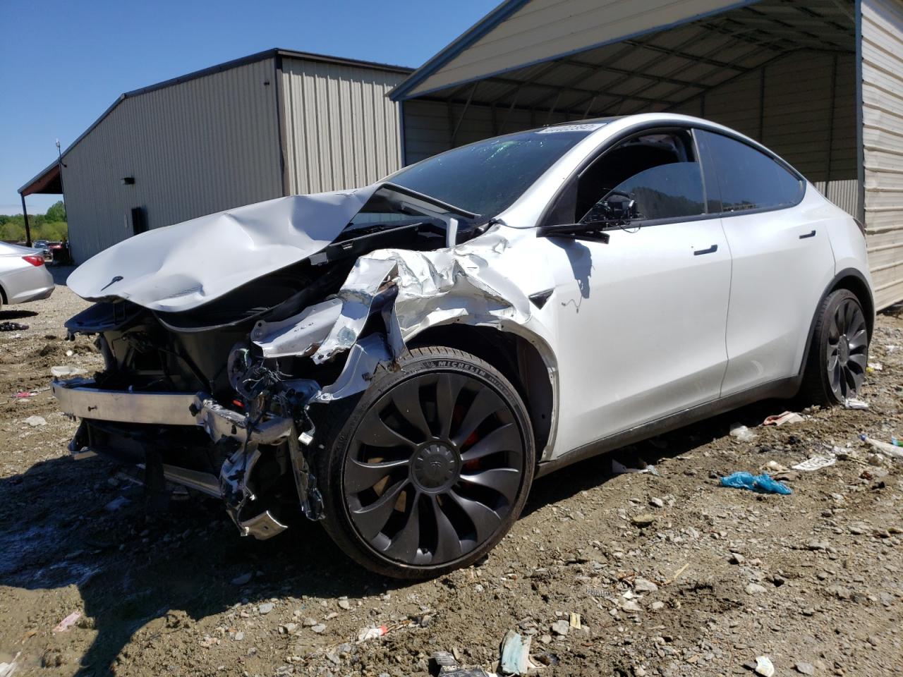 Photo 2 from auction – 2022 TESLA MODEL Y with VIN 7SAYGDEF7NF326568