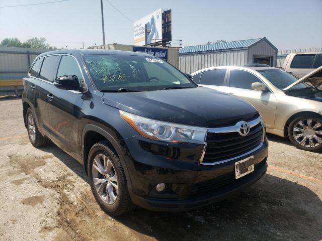 TOYOTA HIGHLANDER 2015 with VIN 5TDBKRFH6FS135834 - Photo from auction