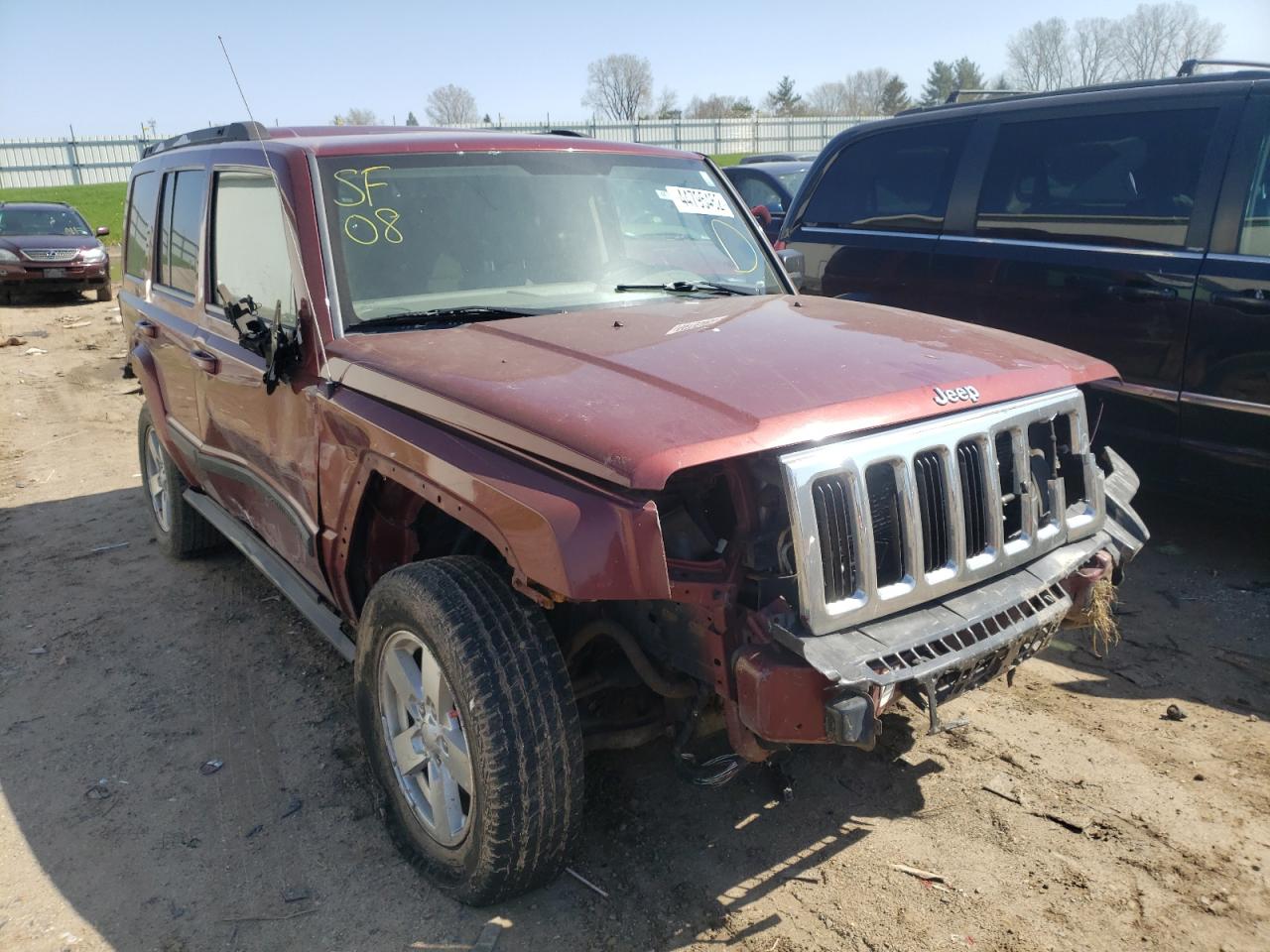 JEEP COMMANDER 2008 with VIN 1J8HG48K18C166655 - Photo from auction