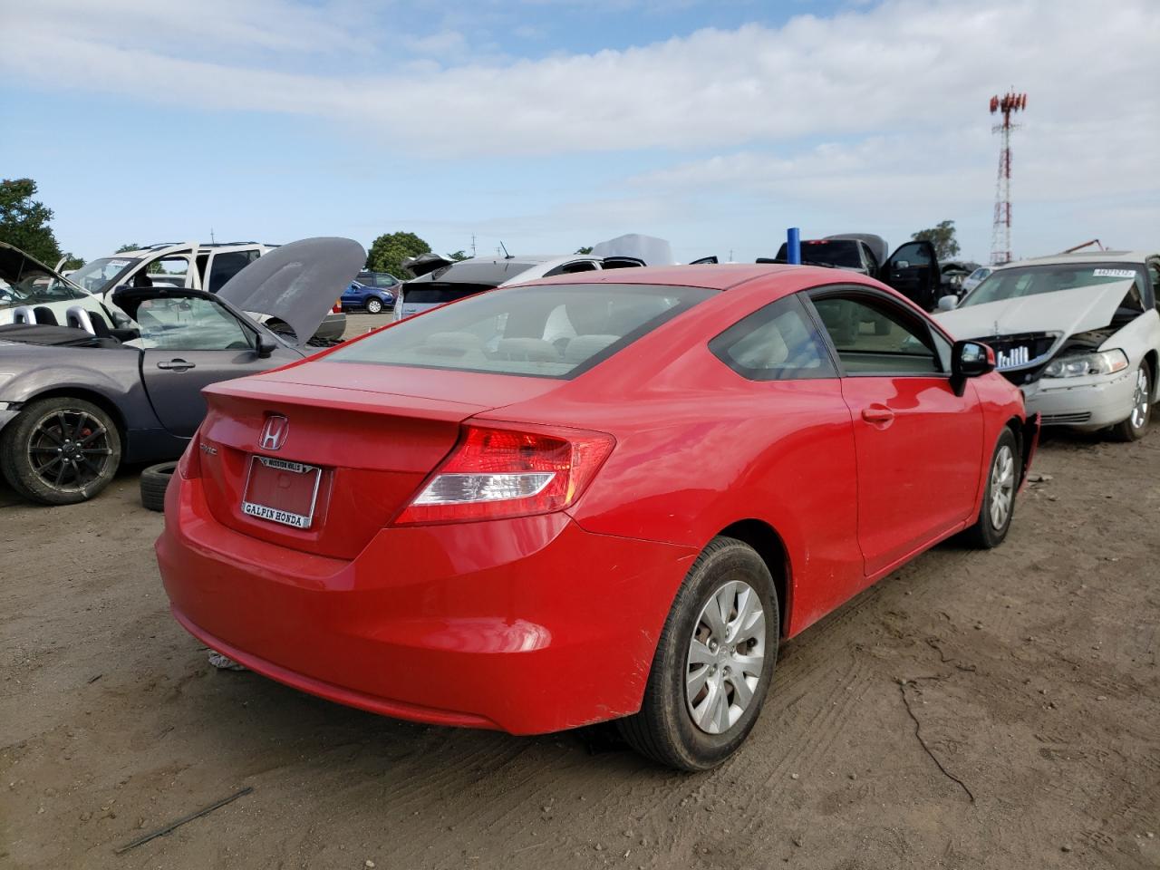 Photo 4 from auction – 2012 HONDA CIVIC LX with VIN 2HGFG3B50CH564393
