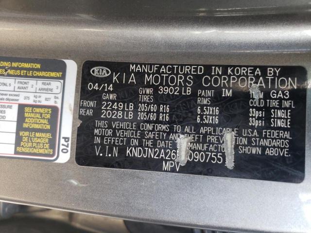 Photo 10 from auction – 2014 KIA SOUL with VIN KNDJN2A26E7090755
