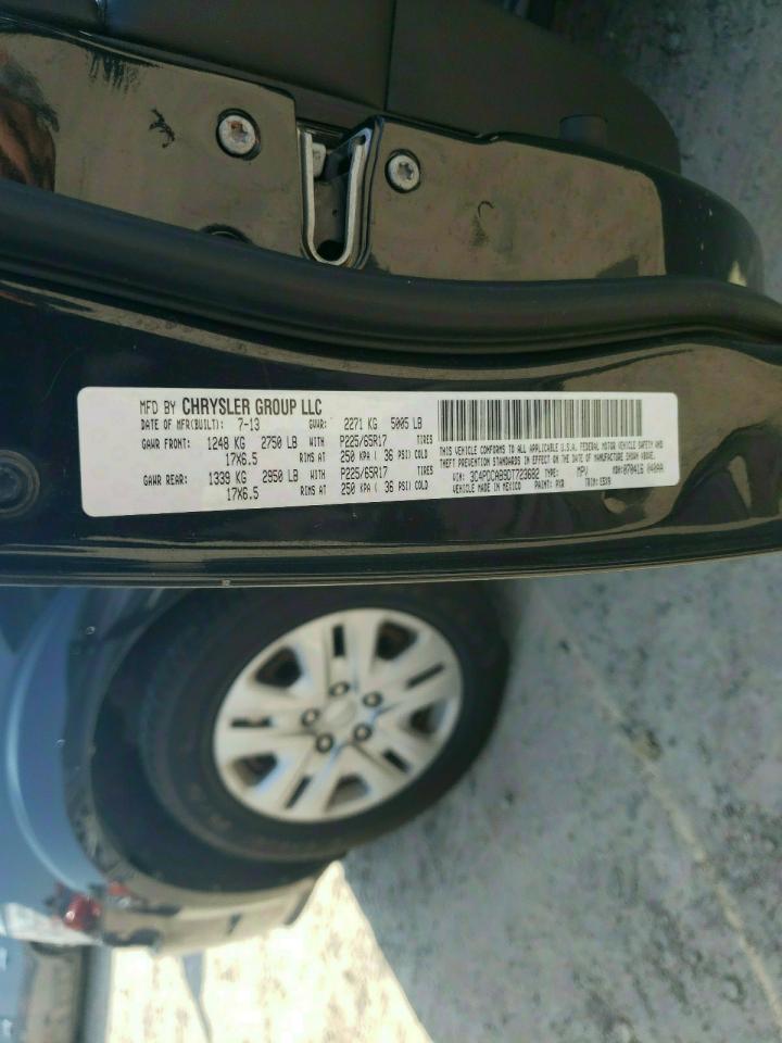 Photo 10 from auction – 2013 DODGE JOURNEY SE with VIN 3C4PDCAB9DT723682