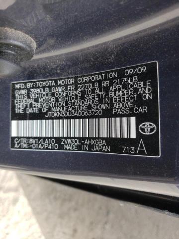 Photo 10 from auction – 2010 TOYOTA PRIUS with VIN JTDKN3DU3A0063720