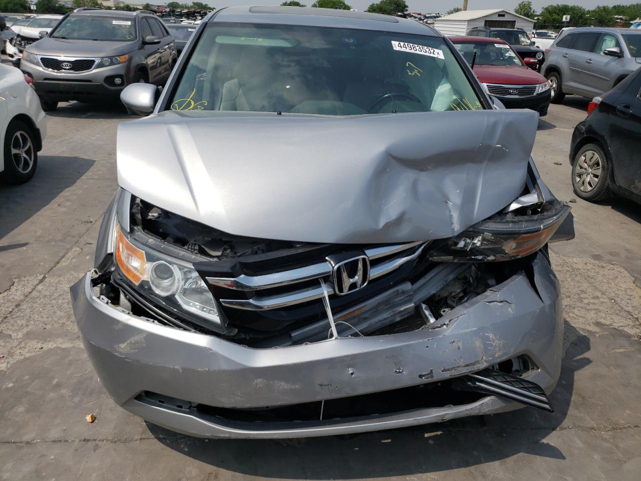 Photo 9 from auction – 2016 HONDA ODYSSEY EX with VIN 5FNRL5H64GB042834