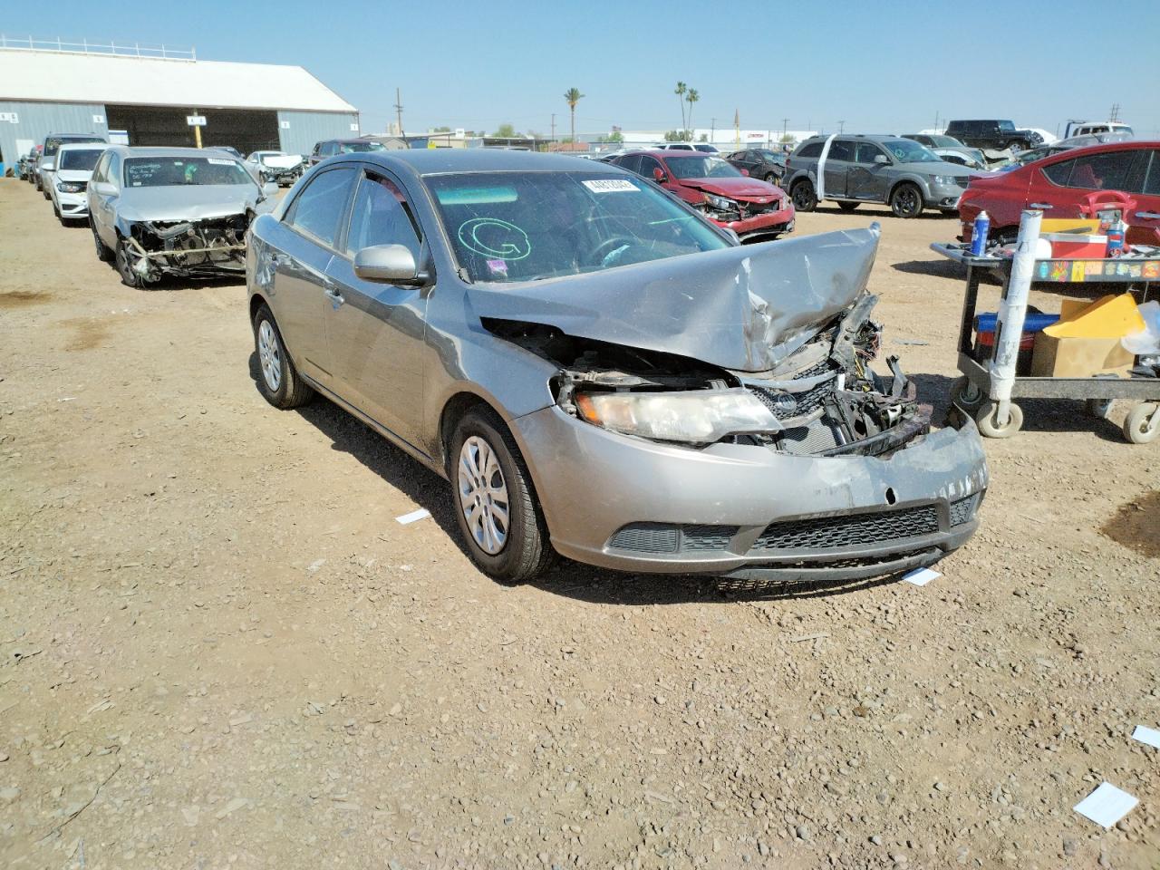 KIA FORTE EX 2011 with VIN KNAFU4A21B5448093 - Photo from auction