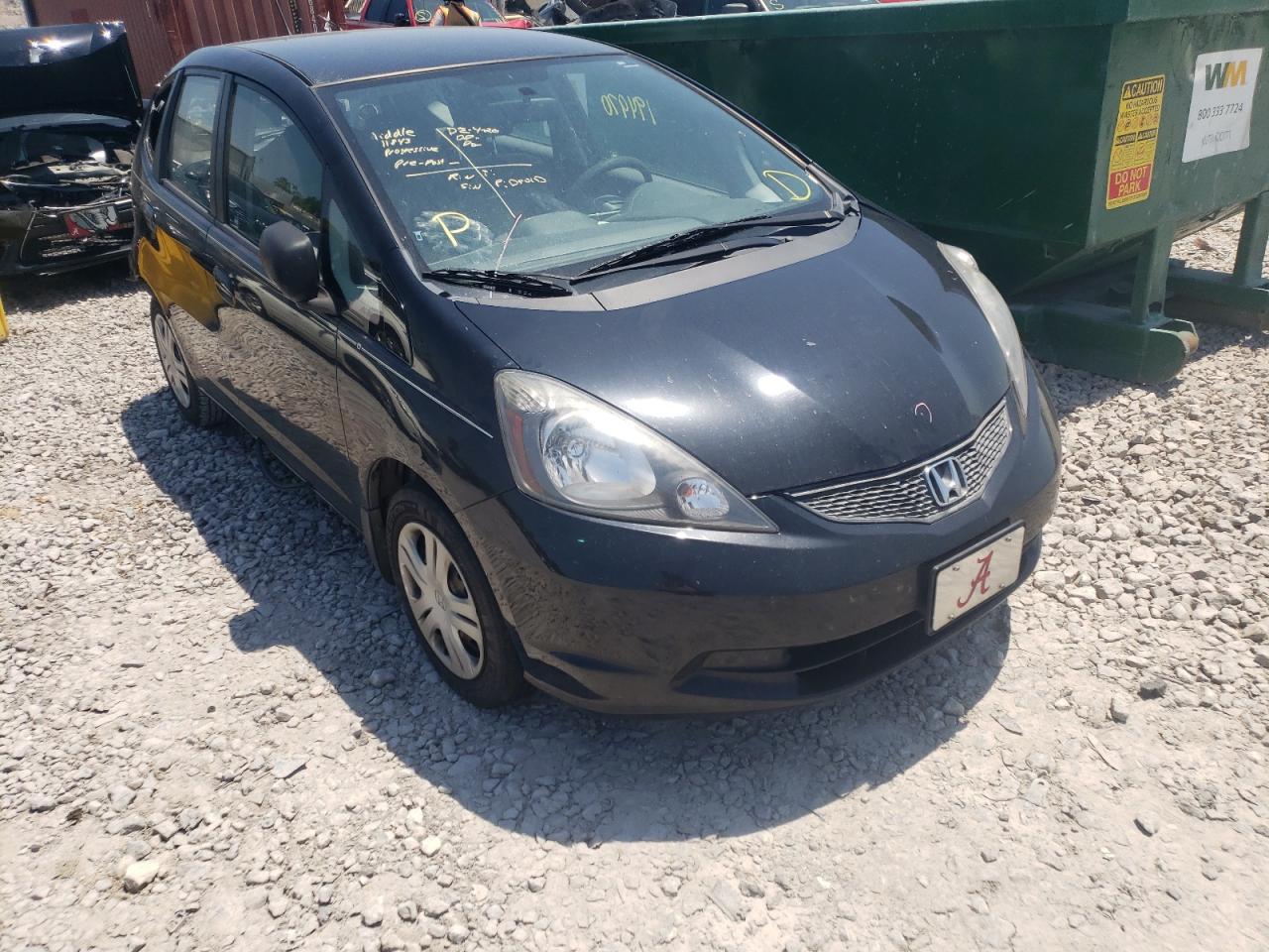 HONDA FIT 2010 with VIN JHMGE8H27AS022070 - Photo from auction