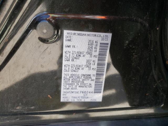 Photo 10 from auction – 2016 NISSAN ROGUE S with VIN 5N1AT2MT1GC760244