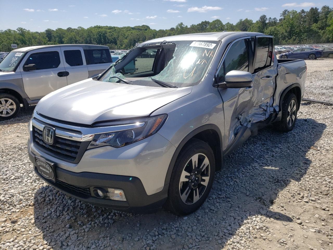 Photo 2 from auction – 2020 HONDA RIDGELINE with VIN 5FPYK3F57LB013245