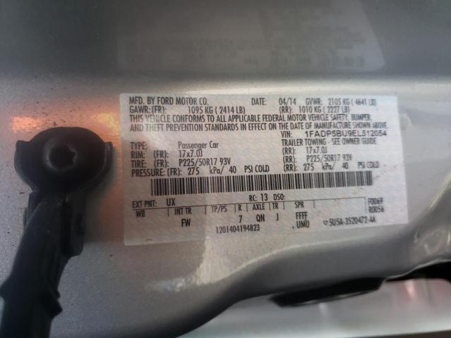 Photo 10 from auction – 2014 FORD C-MAX SEL with VIN 1FADP5BU9EL512054