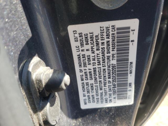 Photo 10 from auction – 2013 HONDA CIVIC HYBR with VIN 19XFB4F35DE202097