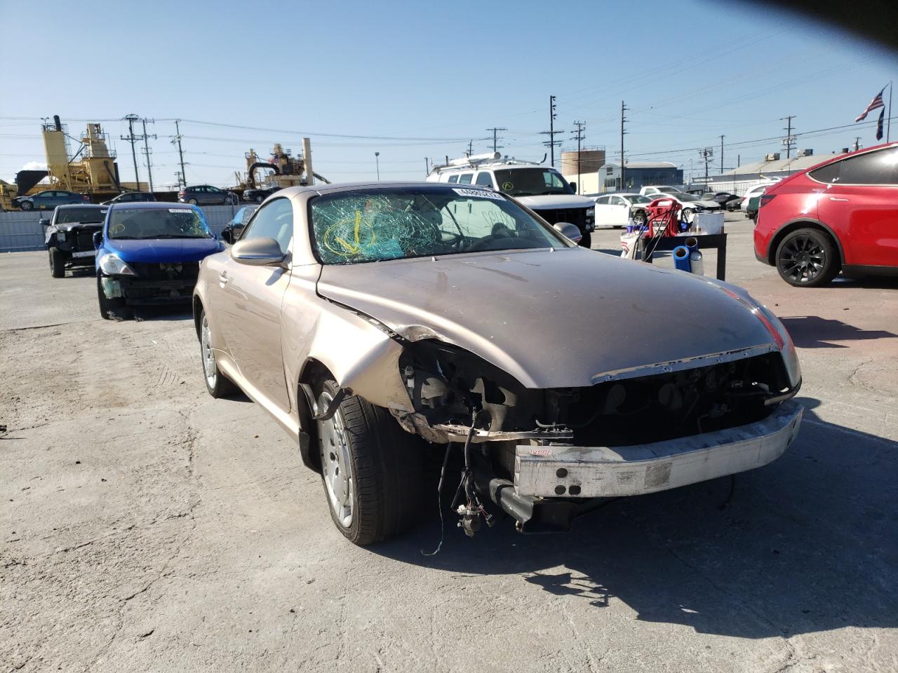 LEXUS SC 430 2002 with VIN JTHFN48Y420017074 - Photo from auction
