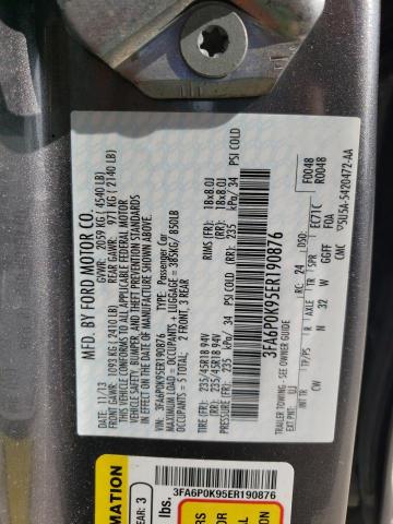 Photo 8 from auction – 2014 FORD FUSION TIT with VIN 3FA6P0K95ER190876