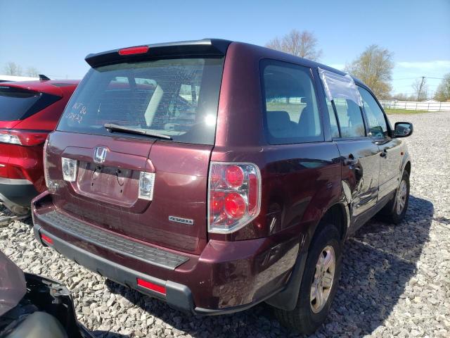 Photo 4 from auction – 2007 HONDA PILOT LX with VIN 2HKYF18157H529977
