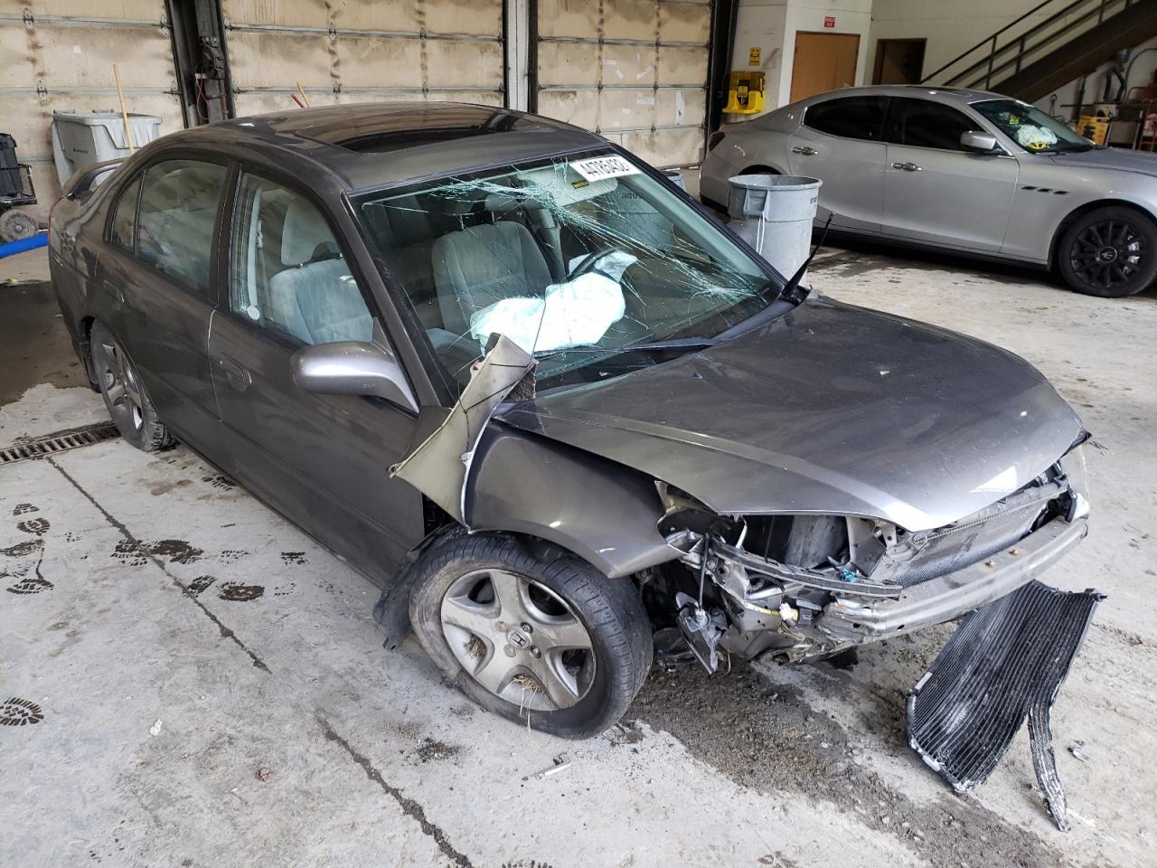HONDA CIVIC EX 2005 with VIN 2HGES26805H501385 - Photo from auction