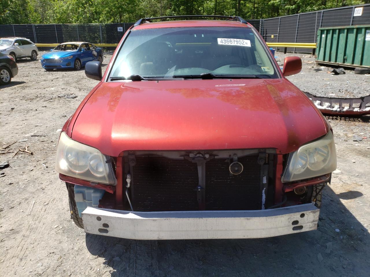 Photo 9 from auction – 2003 TOYOTA HIGHLANDER with VIN JTEGF21AX30118542