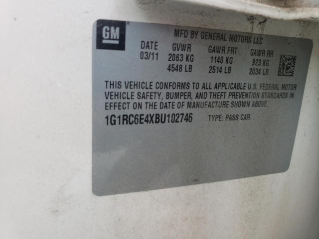 Photo 10 from auction – 2011 CHEVROLET VOLT with VIN 1G1RC6E4XBU102746
