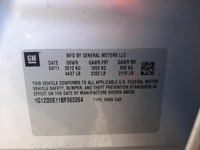 Photo 10 from auction – 2011 CHEVROLET MALIBU 2LT with VIN 1G1ZD5E11BF363264