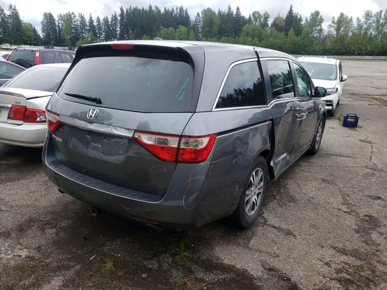 Photo 4 from auction – 2012 HONDA ODYSSEY EX with VIN 5FNRL5H66CB050671
