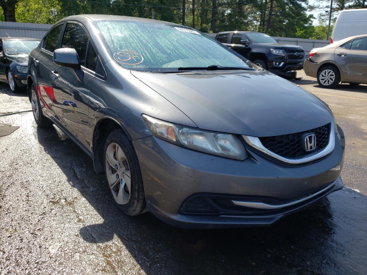 HONDA CIVIC LX 2013 with VIN 19XFB2F57DE091316 - Photo from auction