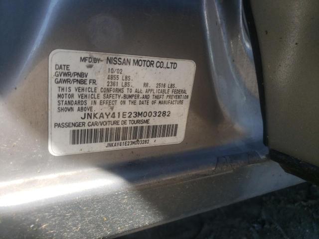 Photo 10 from auction – 2003 INFINITI M45 with VIN JNKAY41E23M003282