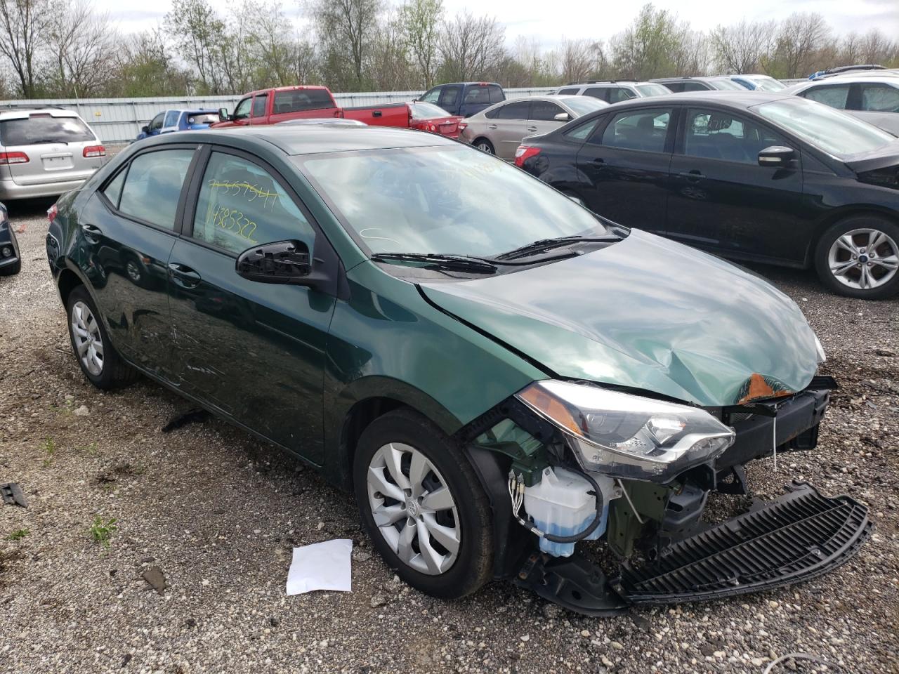 TOYOTA COROLLA L 2015 with VIN 5YFBURHEXFP205874 - Photo from auction