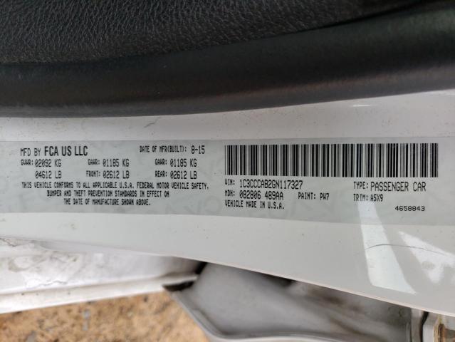 Photo 10 from auction – 2016 CHRYSLER 200 LIMITE with VIN 1C3CCCAB2GN117327