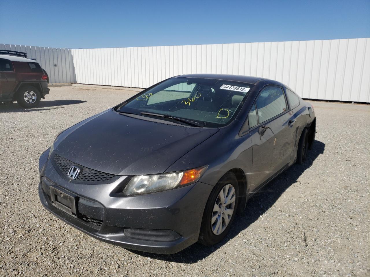 Photo 2 from auction – 2012 HONDA CIVIC LX with VIN 2HGFG3B51CH539762