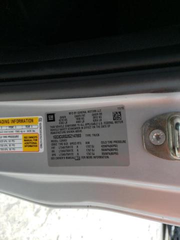Photo 10 from auction – 2016 CHEVROLET SILVERADO with VIN 1GC0CUEG2GZ147883