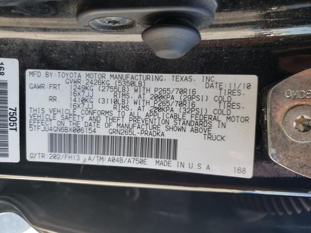 Photo 10 from auction – 2011 TOYOTA TACOMA with VIN 5TFJU4GN6BX006154