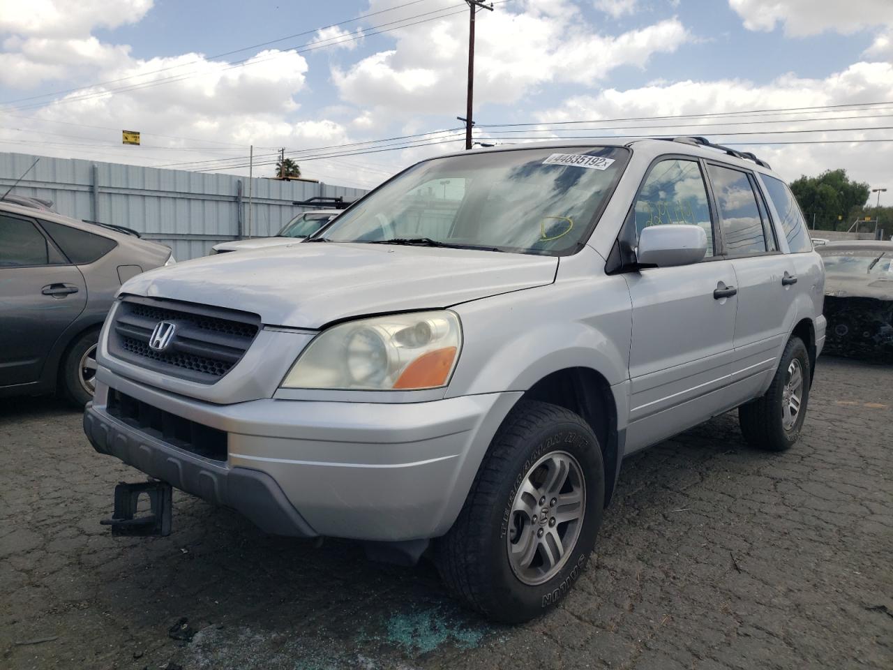 Photo 2 from auction – 2003 HONDA PILOT EXL with VIN 2HKYF18523H613929