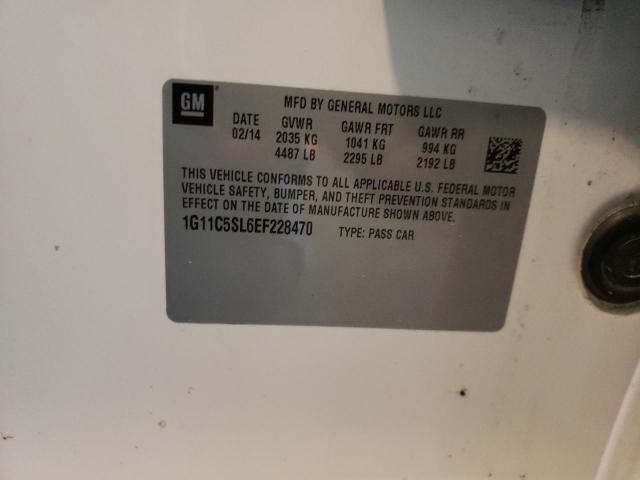 Photo 10 from auction – 2014 CHEVROLET MALIBU 1LT with VIN 1G11C5SL6EF228470