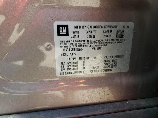 Photo 10 from auction – 2015 BUICK ENCORE CON with VIN KL4CJFSB1FB069704