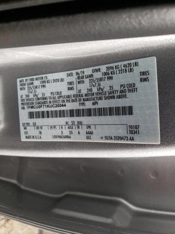 Photo 10 from auction – 2019 FORD ESCAPE S with VIN 1FMCU0F71KUC26044