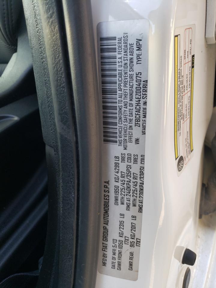 Photo 10 from auction – 2014 FIAT 500L LOUNG with VIN ZFBCFACH4EZ004075