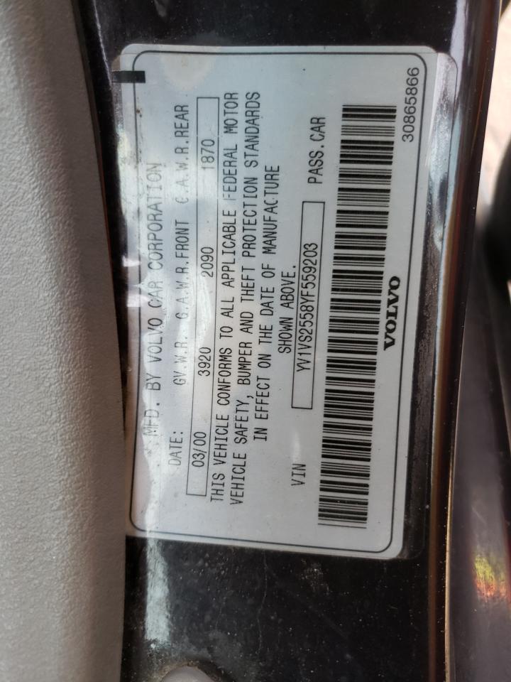 Photo 10 from auction – 2000 VOLVO S40 with VIN YV1VS2558YF559203