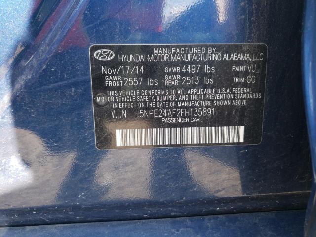 Photo 10 from auction – 2015 HYUNDAI SONATA SE with VIN 5NPE24AF2FH135891
