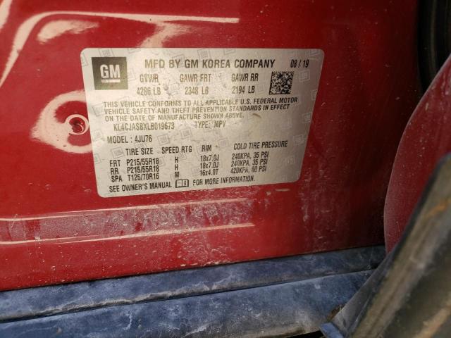 Photo 10 from auction – 2020 BUICK ENCORE PRE with VIN KL4CJASBXLB019673