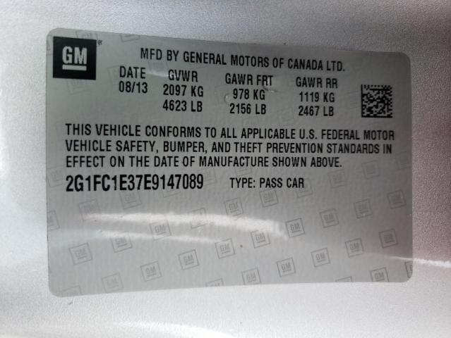 Photo 10 from auction – 2014 CHEVROLET CAMARO LT with VIN 2G1FC1E37E9147089