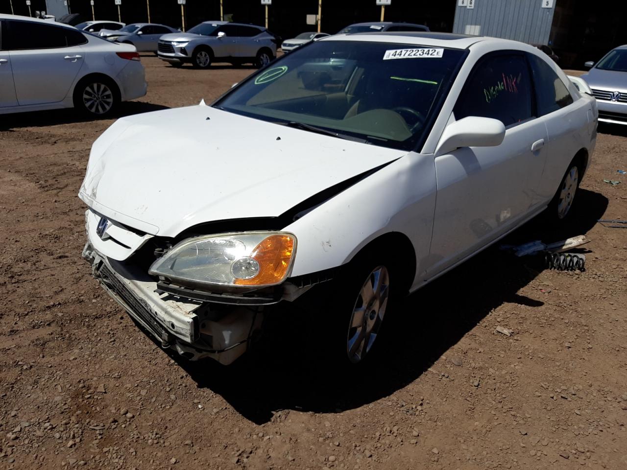 Photo 2 from auction – 2002 HONDA CIVIC EX with VIN 1HGEM21982L048707