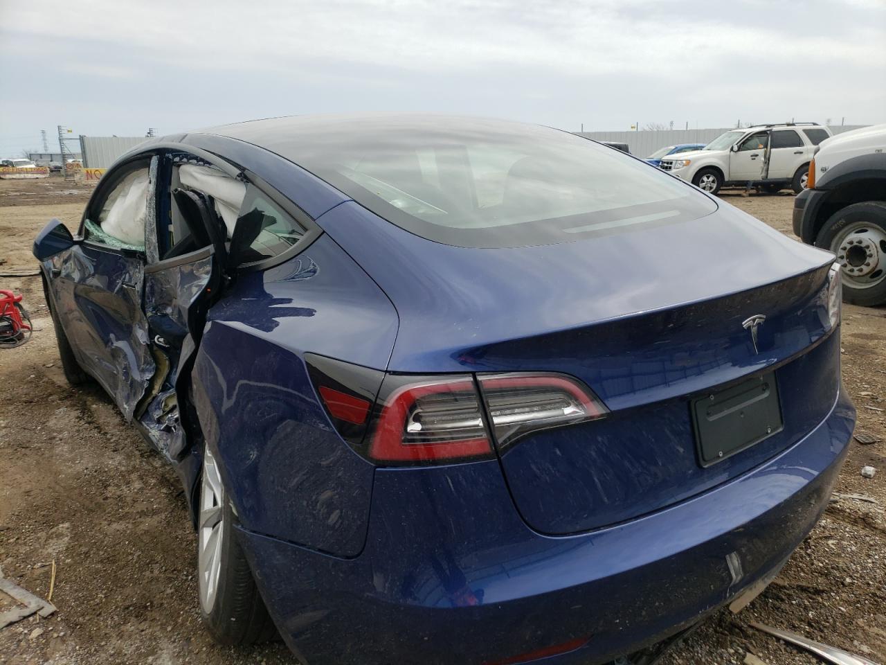 Photo 3 from auction – 2022 TESLA MODEL 3 with VIN 5YJ3E1EA7NF190846