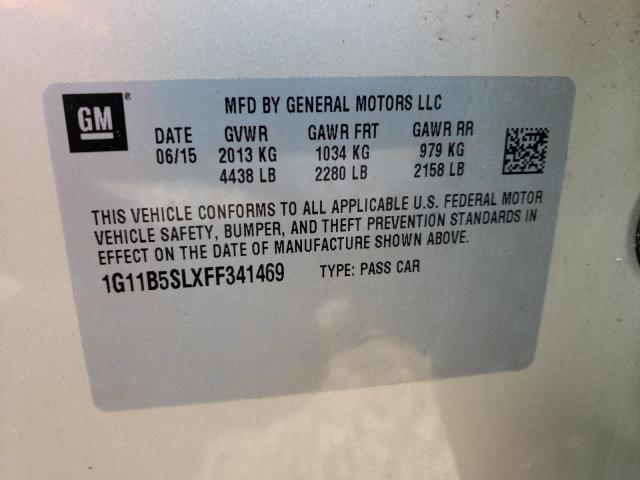 Photo 10 from auction – 2015 CHEVROLET MALIBU LS with VIN 1G11B5SLXFF341469