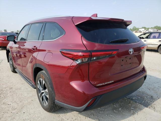 Photo 3 from auction – 2020 TOYOTA HIGHLANDER with VIN 5TDGZRAH3LS024775
