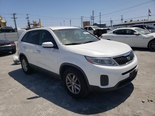 KIA SORENTO LX 2014 with VIN 5XYKT3A61EG549907 - Photo from auction