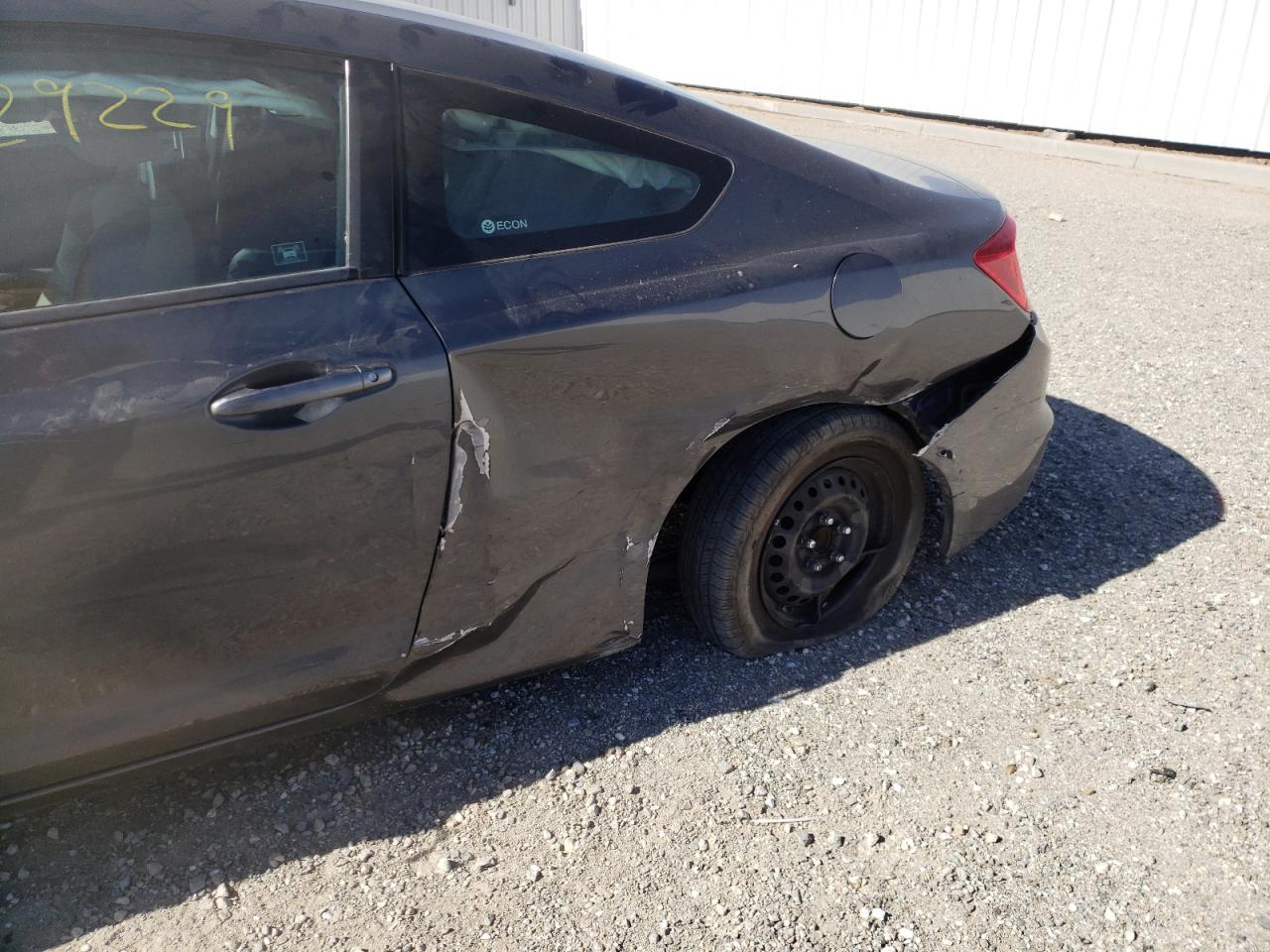 Photo 9 from auction – 2012 HONDA CIVIC LX with VIN 2HGFG3B51CH539762