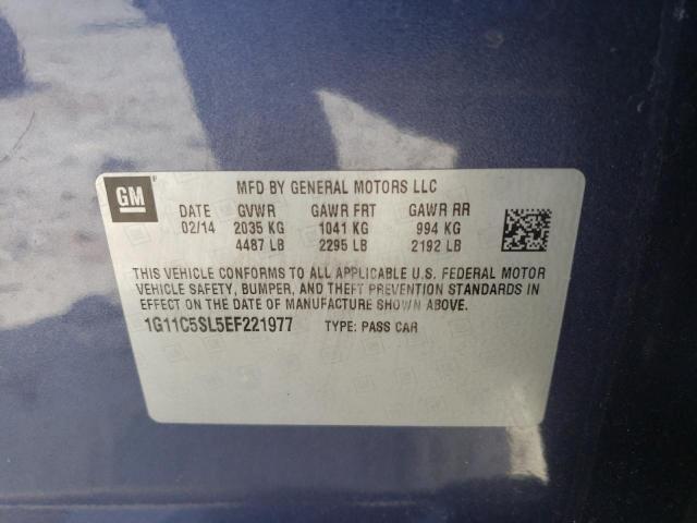 Photo 10 from auction – 2014 CHEVROLET MALIBU 1LT with VIN 1G11C5SL5EF221977