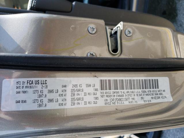 Photo 10 from auction – 2019 JEEP CHEROKEE L with VIN 1C4PJMDX8KD115077