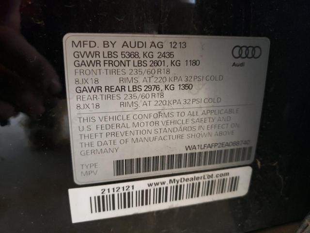 Photo 10 from auction – 2014 AUDI Q5 PREMIUM with VIN WA1LFAFP2EA068740