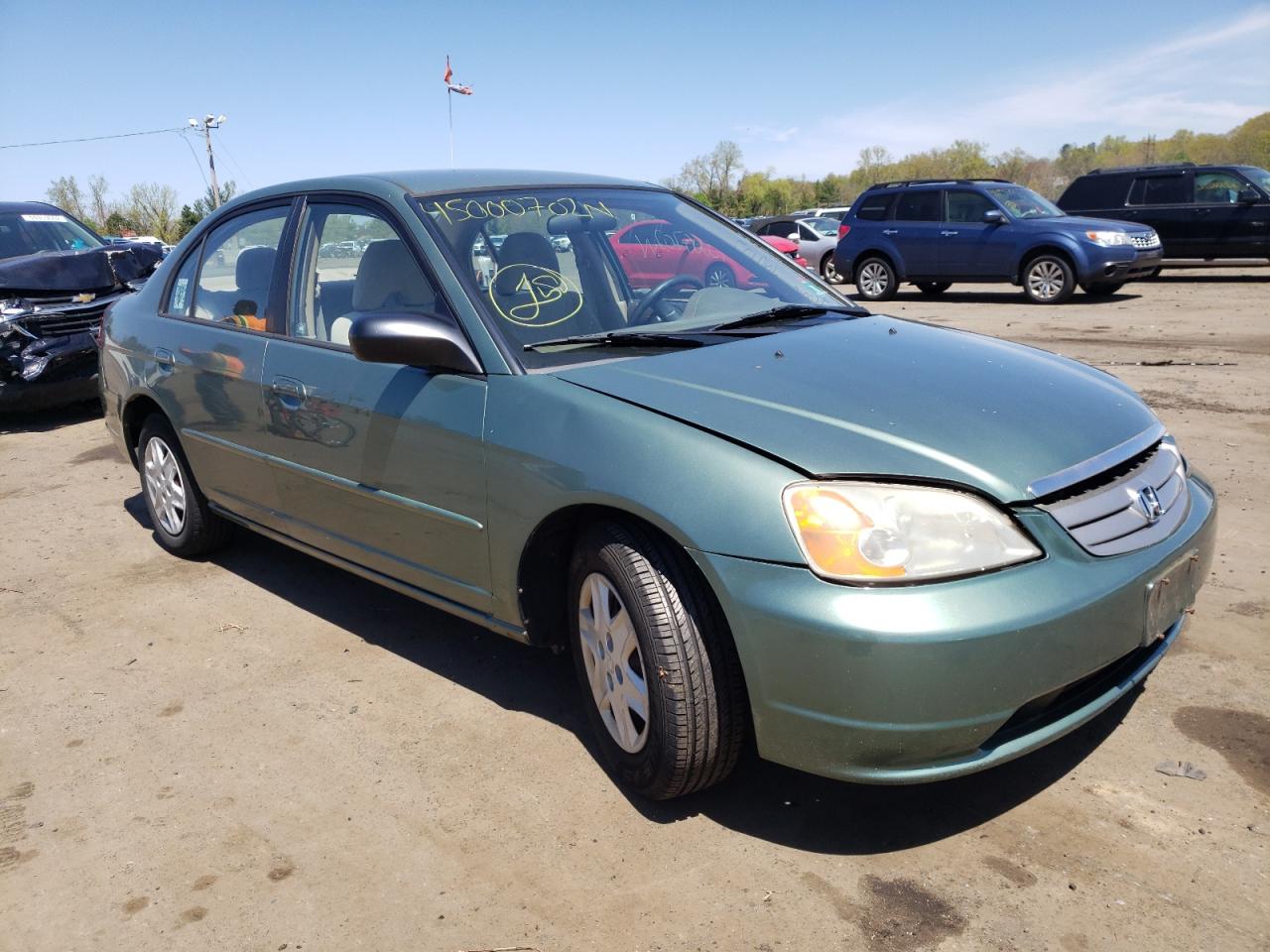 Photo 1 from auction – 2003 HONDA CIVIC LX with VIN 2HGES16513H612007