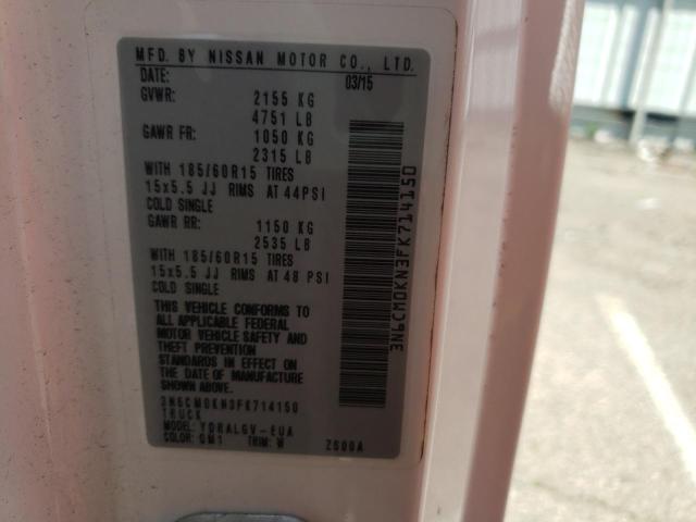 Photo 10 from auction – 2015 NISSAN NV200 2.5S with VIN 3N6CM0KN3FK714150