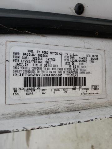 Photo 10 from auction – 1994 FORD ECONOLINE with VIN 1FTGS24Y1RHA02682
